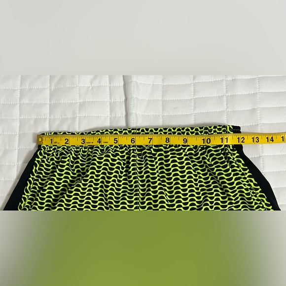 NIKE tempo print dri-fit running shorts neon green yellow &  black Size XS - Picture 2 of 6